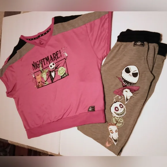 Women's Disney TNBC Pj Set - Purple and Gray - Picture 14 of 14